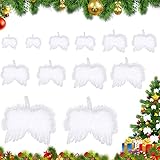 👼 Elección: la decoración de alas de ángel parece el cielo, el árbol de Navidad se puede decorar con plumas blancas. Son ligeros y duraderos, lo que hace que la Navidad sea más soñadora.