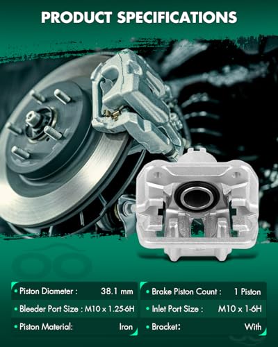Image of SCITOO Rear Left+Right Brake Calipers With Bracket 19-B2588 19-B2589 Compatible For Acura CL 2001-2003 For Acura TL 1999-2008 For Honda Element 2003-2011