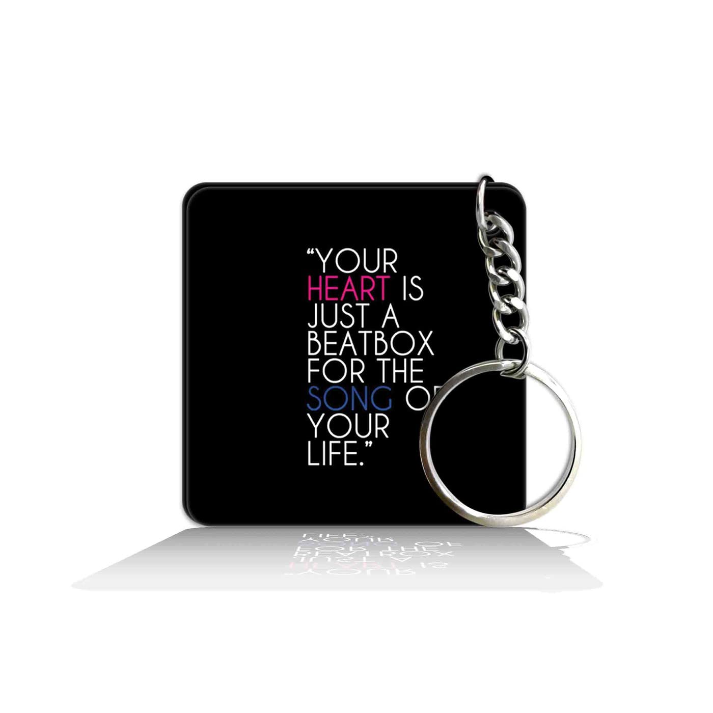 party gift Printed Square Keyring Keychain for Bag Wallet Purse Bike Car Cycle Lock Key House Keys 130-picture-7