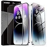 CASEKOO 1A Serie für iPhone 14 Pro Max Schutzglas Full Screen [2X Kratzfest Bruchsicher] 9H Displayschutz Folie HD Schutzfolie Reibungslos 3D Glas iPhone 14 Pro Max Panzerfolie 0 Blase -2 Stücke 6,7''