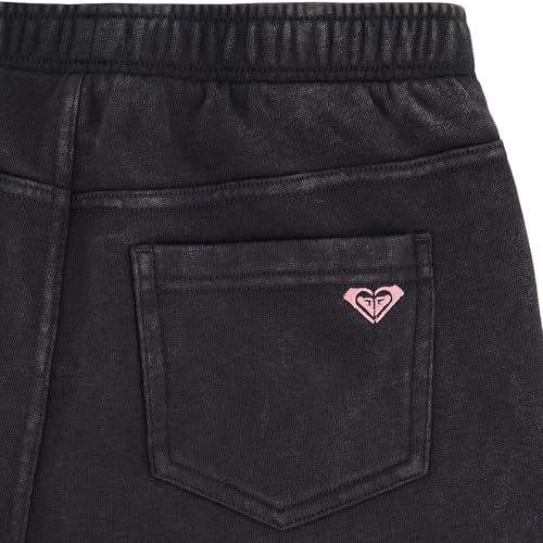 Image of Roxy Girls' Pull-on Fleece Jogger Sweatpants with Elasticized Drawstring Waistband