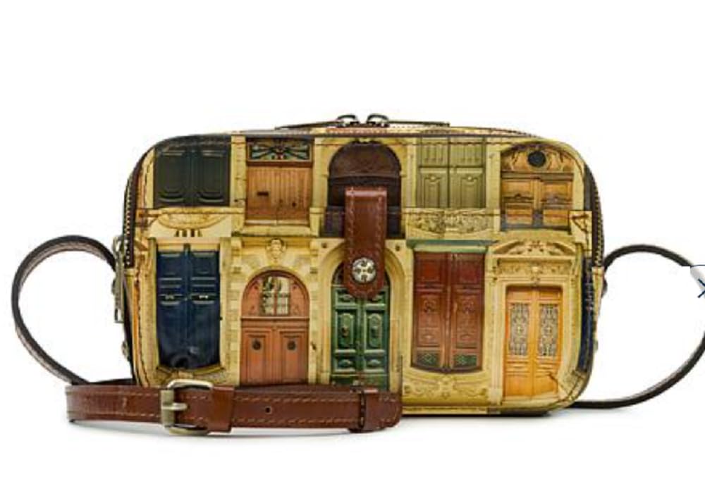 Patricia NashAlessa Leather Crossbody Bag - Doorways to Italy w/Dustbag
