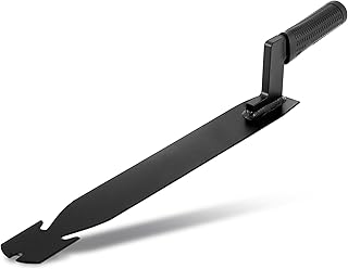 Shingle Slaters Ripper, Steel Roof Ripper Shingle Remover Slate Puller Rip Slate Slating Nail Remover for Slaters Roofers Roofing(Black,18 Inch)