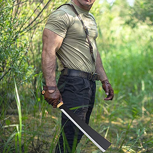 Billhook Heavy Machete Sickle Knife For Clearing Brush Axe - Weeding Sickle Gardening Machete With Heavy Duty Gardening Harvest Sickle Brush For Grass,Land Management,Hunting And Outdoor (Black B) #TOP1