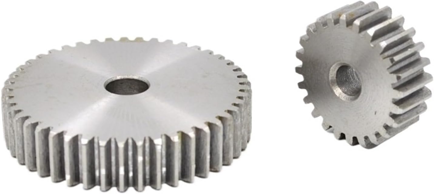 Gear Teeth Spiral Bevel Gear 1M 28T-43T Cylindrical Flat Gear 1Mod Pinion Spur Gear 28 29 30 31 32 33 34 35 to 43Teeth Steel Mechanical Drive Gears (Size : 35 Teeth)
