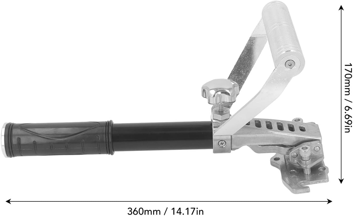 Drywall Flat Box Extension Handle, Adjustable Angle Aluminum Alloy, Ergonomic for Finishing and Plastering, w Reinforcement Washer