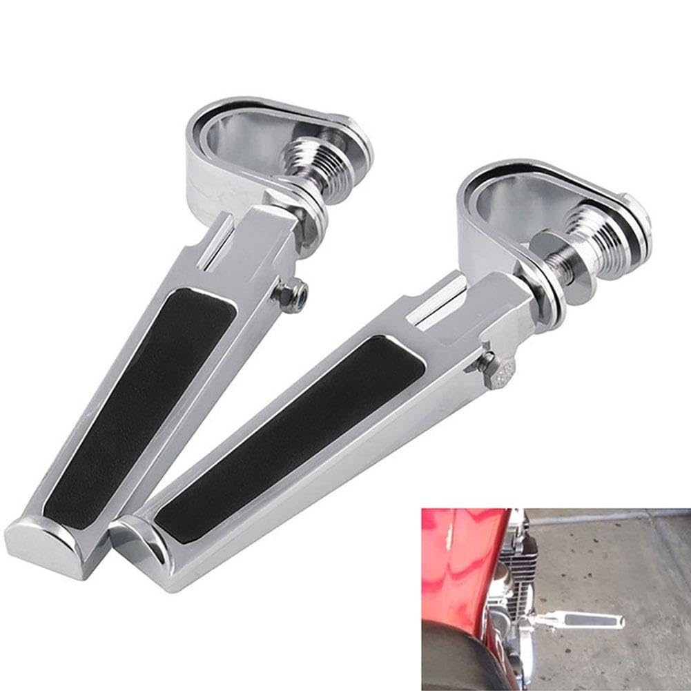Estriberas Pedales 2 Piezas De Estriberas Delanteras Traseras para Motocicleta Protector De Motor Plegable Barra Parachoques Reposapiés Kit Pedal Motocicleta Reposapiés