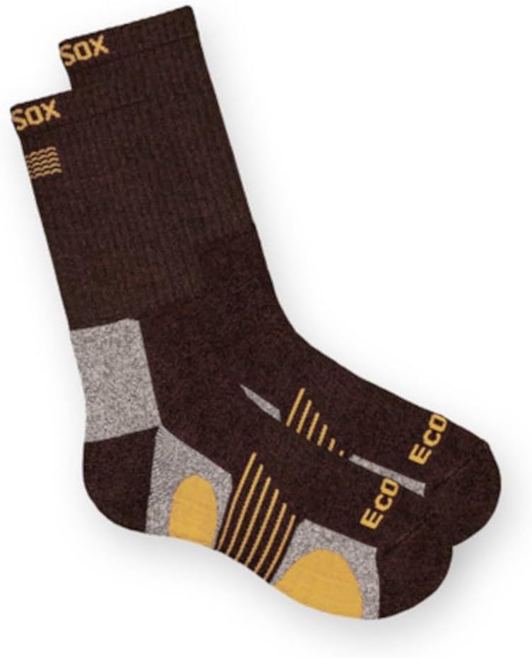 Ecosox Bamboo Viscose Full Cushion Hiking Outdoor Crew Socks - One Pair