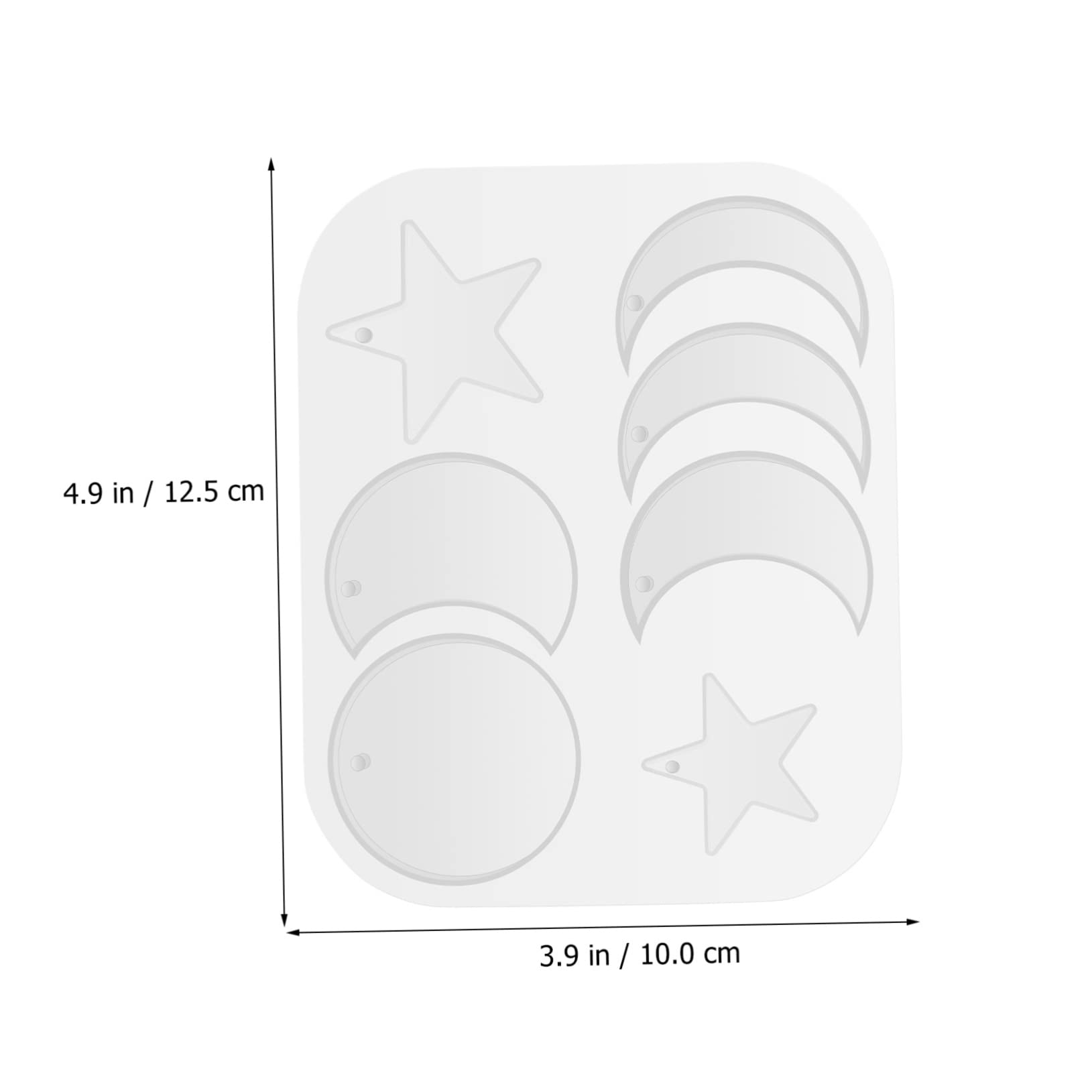 VILLCASE Juego De 5 Moldes De Silicona Flexibles Para Carillón De Viento Fáciles De Usar Para Fundición De Resina Epoxi Para Manualidades.