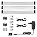 Produktbild LE 3er LED Unterbauleuchte Schrankleuchte, 12V DC, LED Schrankbeleuchtung mit Stecker, ultra dünne Vitrinenbeleuchtung, Energiesparende Küchenlampen, Alle Zubehör inkl.