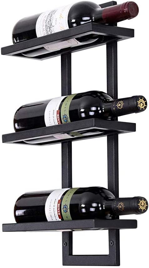 Casier à vin mural en métal : étagère de prestige pour vos bouteilles
