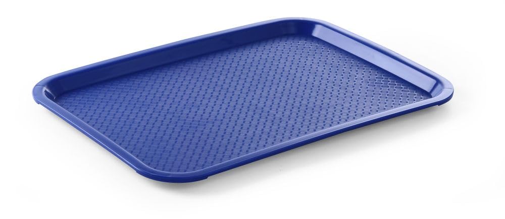 HENDI Bandeja de Servicio, Mediana, Rectangular, Multiusos, resiste hasta 80°C, Bandeja para Servir Comida rápida, Bebidas, Fast Food, Bandeja de Cocina, 305x415x(H) 20mm, Rojo, Polipropileno