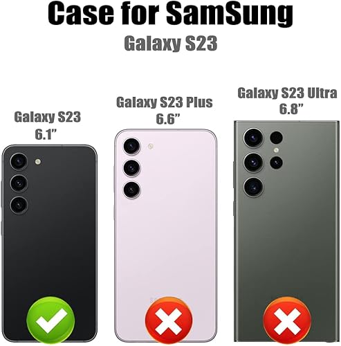 Miniatura 5 de MMHUO para Samsung Galaxy S23 Funda con Tarjetero, Funda tipo Portafolio con Botones Magnéticos Florales para Protección para Mujeres para Samsung