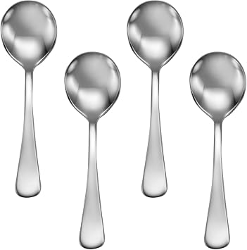 Sherrill Manufacturing Bouillon Spoon Box of 24 Windsor Stainless Steel Flatware 18/10 Made in the USA NSN 7340006881055 UEI KRGEC7XHJR76 SBA HubZone and 889 Certified