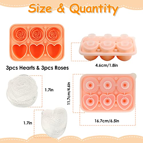 Vatelun Rose Ice Cube Mold,Large Ices Cubes Tray, Silicone Basketball Flower Heart Candy Chocolate Molds For Party Mother's Day Christmas Valentines Cocktails Juice Whiskey Coffee Green #TOP7