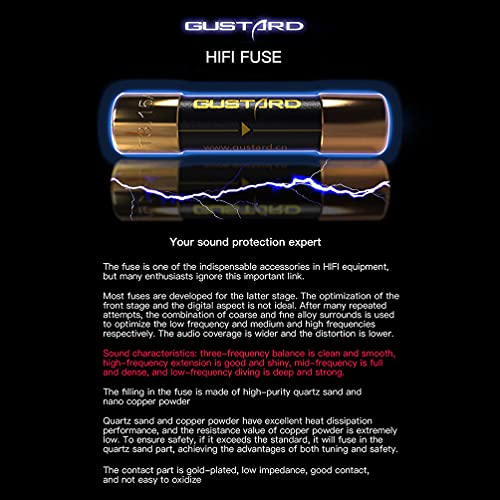 Image of Gustard HiFi Fuse 630mA Sound Protection Fuse for Gustard U16 U18 C16 C18 X16 X18 A18 H16 N18 N18PRO DAC Decoder Audio Power Safety Protect