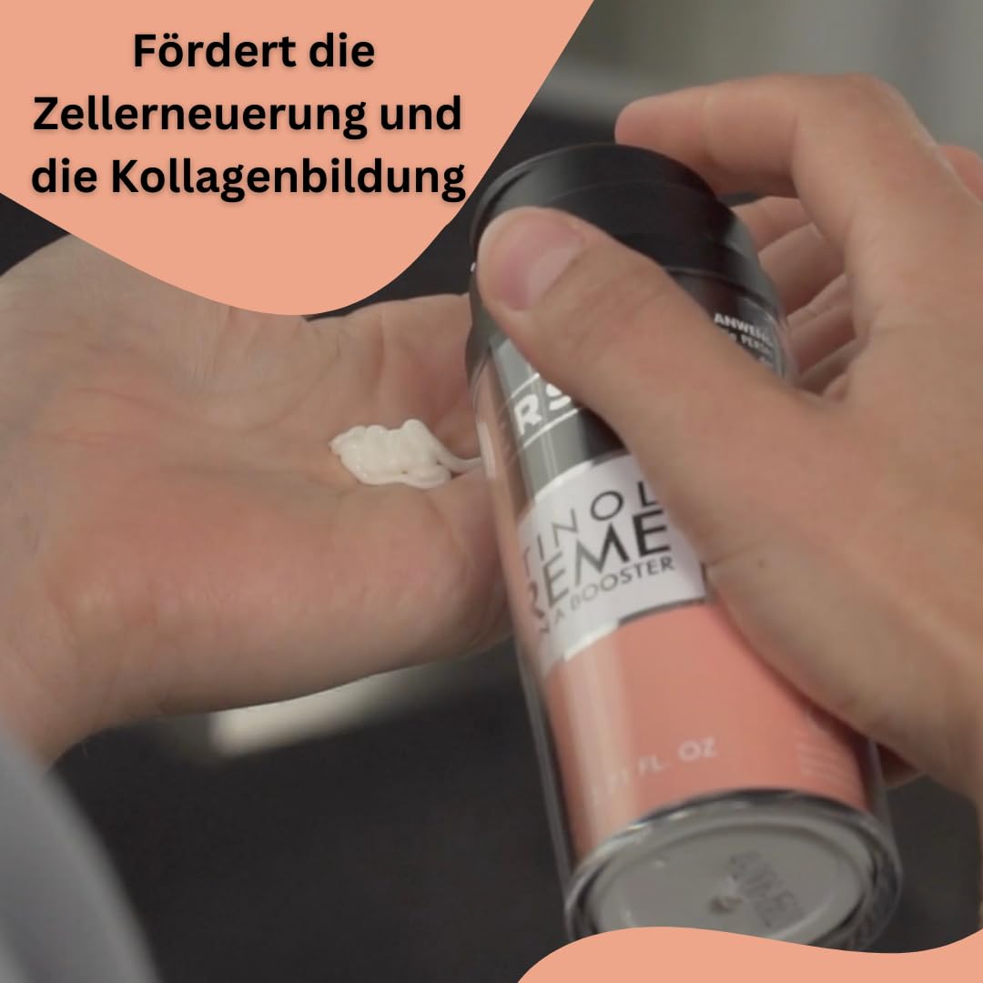 PERSH Retinol Creme 80ml - 4% Vitamin A - Hochwirksame Anti-Aging Formel | Hautglättend & Kollagenfördernd | Vegan & ohne Tierversuche | Clean Beauty