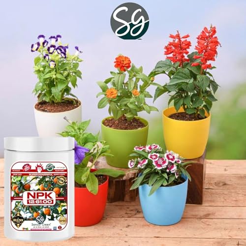 Image of Sansar Green Npk 12:61:00 Granule Fertilizer For Plants. (200 Gm)