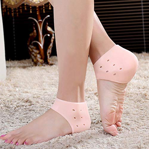 ONPRIX Silicone Heel Pain Relief Products For Heel Guards and Heel Cups Great for Plantar Fasciitis,Cracked Heels, Achilles Tendinitis & Heel Sore, for Women & Men.