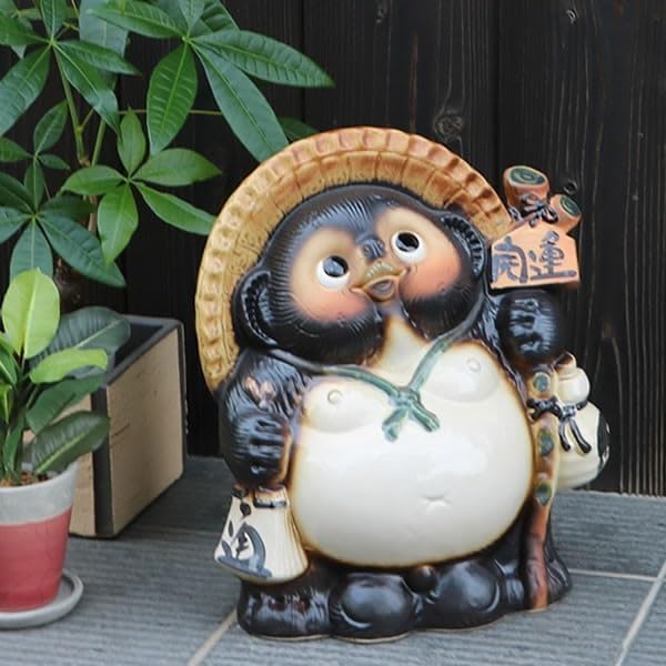 信楽焼　開運たぬき　縁起物　陶器 信楽焼 35号福ひねり狸 たぬき タヌキ 開運 縁起物 可愛い 陶器