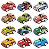 Package Includes:Sie erhalten 12 Stück Springende Stunt Auto, hoch reproduziert Auto Modell Textur, sie sind perfekt zum Sammeln und Spielen. Geeignet für Kinder, die es lieben, mit Autos zu spielen, können Sie und Ihre Familie diese lustigen Spielzeuge überall hin mitnehmen.