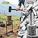 BiggerFire Holzspalter Brennholzspalter manueller aus Kohlenstoffstahl für Zuhause Outdoor Camping mit Hammer und Aufbewahrungstasche
