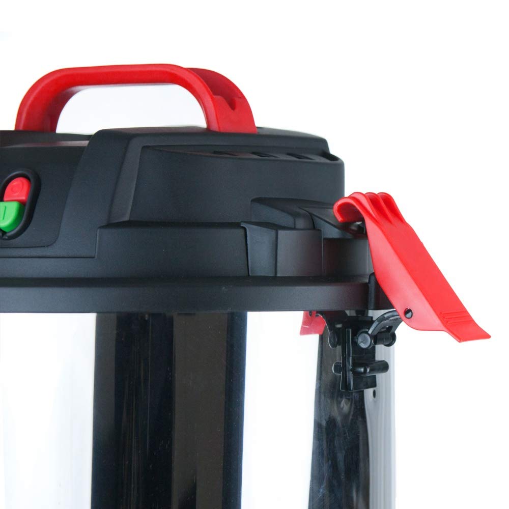 Grafner Odkurzacz XXL ze stali nierdzewnej do pracy na mokro i na sucho 1200 W, 30 litrów, w zestawie filtr z włókniny, rura ssąca, ssawka podłogowa, szczotka funkcyjna, odkurzacz przemysłowy, odkurzacz do pracy na mokro