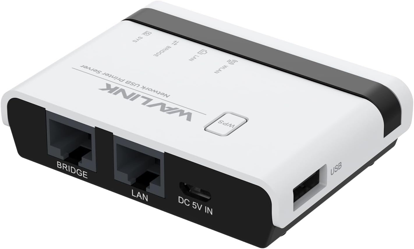 USB 2.0 Netwerkprintserver 5V LAN Print Share Server Draadloze Printserver voor XP voor Android voor Linux 3.4 100 Tot 240V (EU