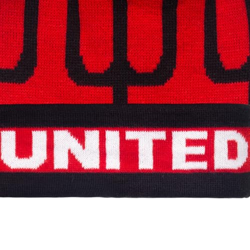 fan originals United Text Bobble Hat Trident Red Black White - Image 3