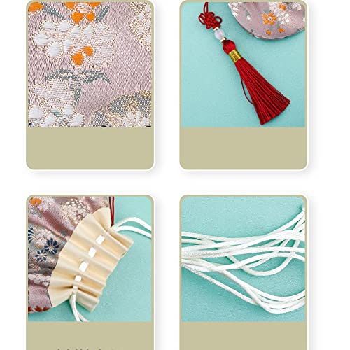 4 bolsas cariadas chinas para joyas con cordón miniatura 2
