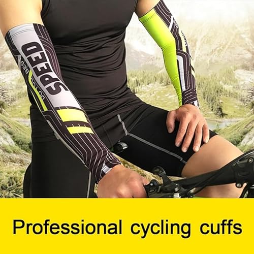 Image of Tomorrow Arm Sleeves and Skull Cap - UV Protection, Cooling Compression, and Sun Shield for Outdoor Activities, Arm sleeves for Riding, Cycling arm Sleeves Pack of 2 COMBO