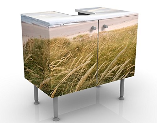 Apalis Waschbeckenunterschrank Dünentraum 60x55x35cm Design Waschtisch, Größe: 55cm x 60cm