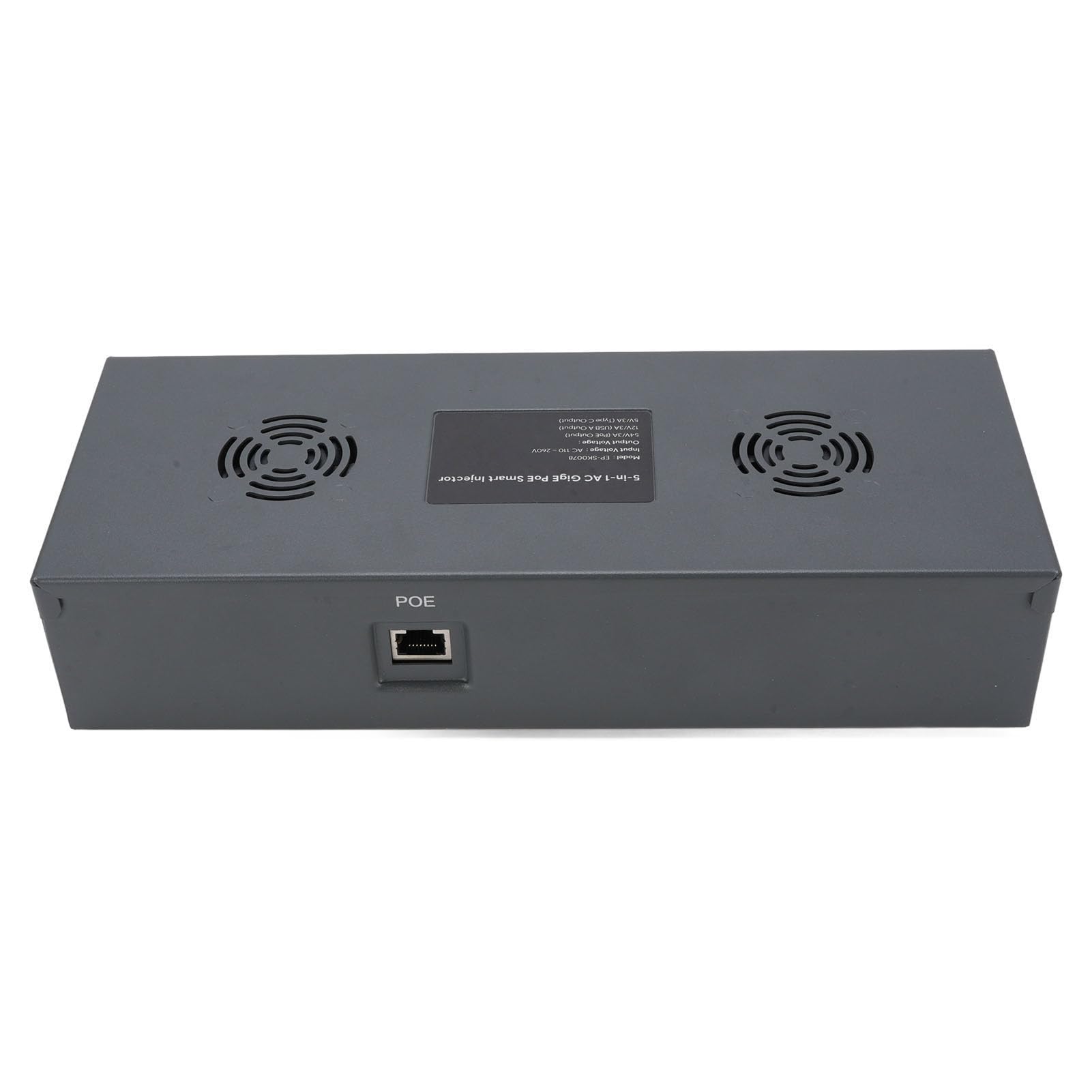 Marhynchus Iniettore Poe, Adattatore per Iniettore Power Over Ethernet Iron Gigabit con Uscita 180 W per Sistemi di Terza Generazione e Dispositivi Ad Alta Potenza (Spina europea)