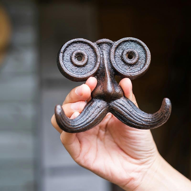 2-Pack-Wall-Hooks-Cast-Iron-Mustache-Hook-Vintage-Coat-Hook-Wall-Mounted-Coat-Hooks-Country-House-Double-Hook-Suitable-for-Garden-Kitchen-UtensilsVintage-Black 2 Pack Wall Hooks Cast Iron Mustache Hook Vintage Coat Hook Wall Mounted Coat Hooks Country House Double Hook Suitable for Garden Kitchen UtensilsVintage Black