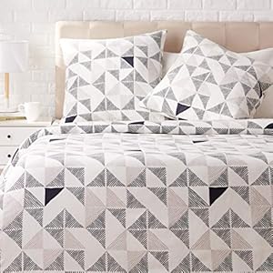 Amazon Basics – Beddengoedset, satijn – 240 x 220 cm / 65 x 65 cm x 2, Diamond Fusion