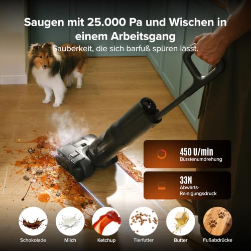 roborock F25 Steam Nass Trockensauger mit Dampf, 180 °C Dampfmopp – Ansicht 3