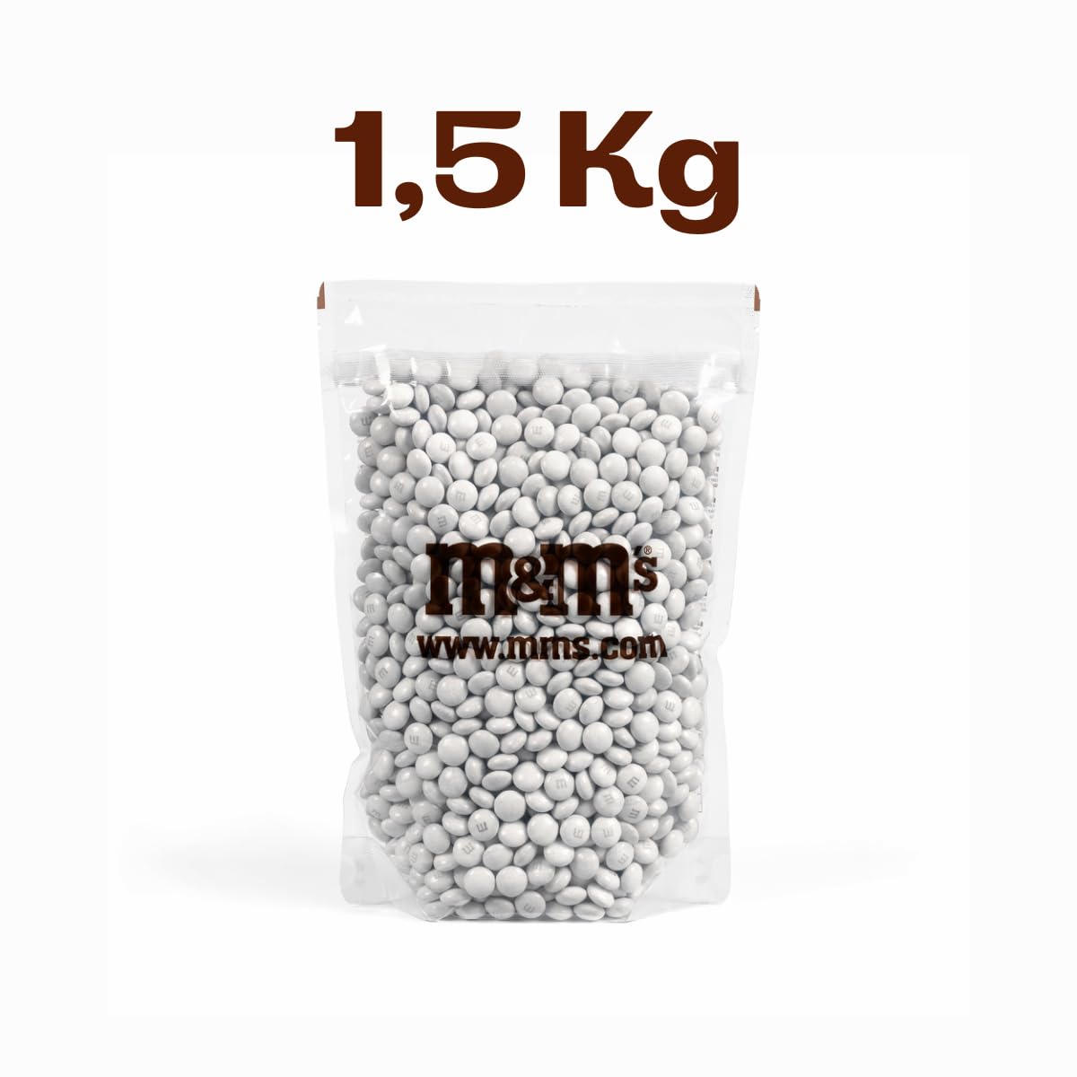 M&M'S COLLECTION Choco - Bonbon Chocolat au Lait Monocouleur - Sachet Vrac 1,5kg Nuage - Parfait pour Mariage, Anniversaire, Baptême, Gender Reveal, Communion, Nouvel An, Noël & DIY