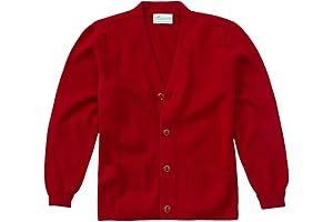 Men's Plus Size Adult Unisex Cardigan Sweater in Classic Rich Red 2XL-3XL