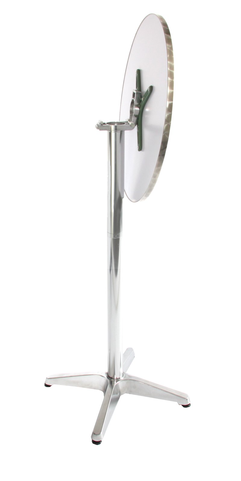 Mendler Alu-Stehtisch höhenverstellbar 70/110cm, Ø=60cm - klappbar, Fuß mit Betoneinguss