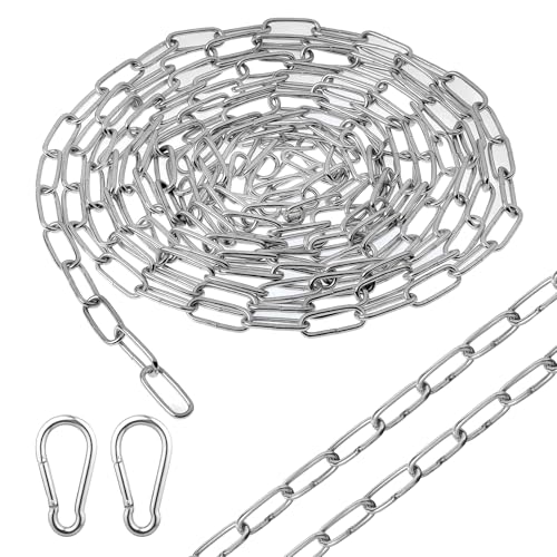 10M Chaine Acier Inoxydable 304, 1,5 mm Chaine Acier, Chaîne Acier Inoxydable, Metal Chaine, Chaînes de Levage, Chaine Acier Inoxydable 304 Chainette Acier...