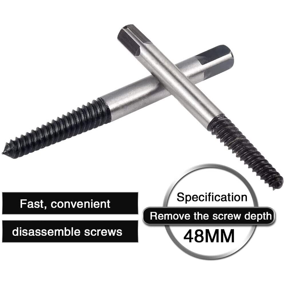 DY TOOLS® Long Service Life Screw Extractor Extension Holder High Hardness Steel 6PCS 1