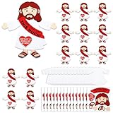 Yousoontic 24 Pcs Jesus Loves You This Much Felt Cut Out Bible Jesus Felt Crafts Sunday School Crafts for Kids Church Home Classroom Fun Activities