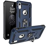 ADDIT Phone Case for iPhone XR,[ Military Grade ] 15ft. Drop Tested Protective Case with Magnetic Car Mount Ring Holder Stand Cover for iPhone XR - Blue