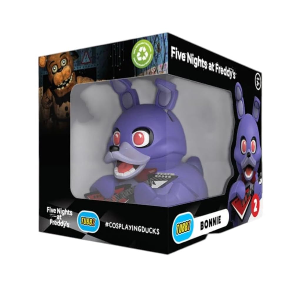 TUBBZ Boxed Edition: Five Nights At Freddy's - Bonnie Cosplaying Rubber Duck Vinyl Figure, Bonnie (Boxed), 9 cm
