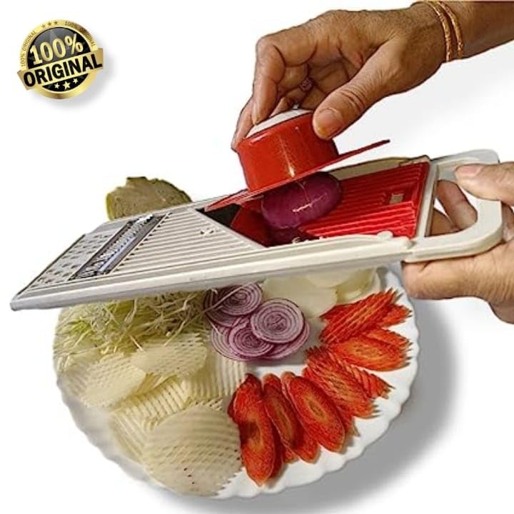 Electric Vegetable Cutter, Grater & Peeler – 3-in-1 Multifunctional Food Processor for Home Kitchen – Compact & Easy to Use 3