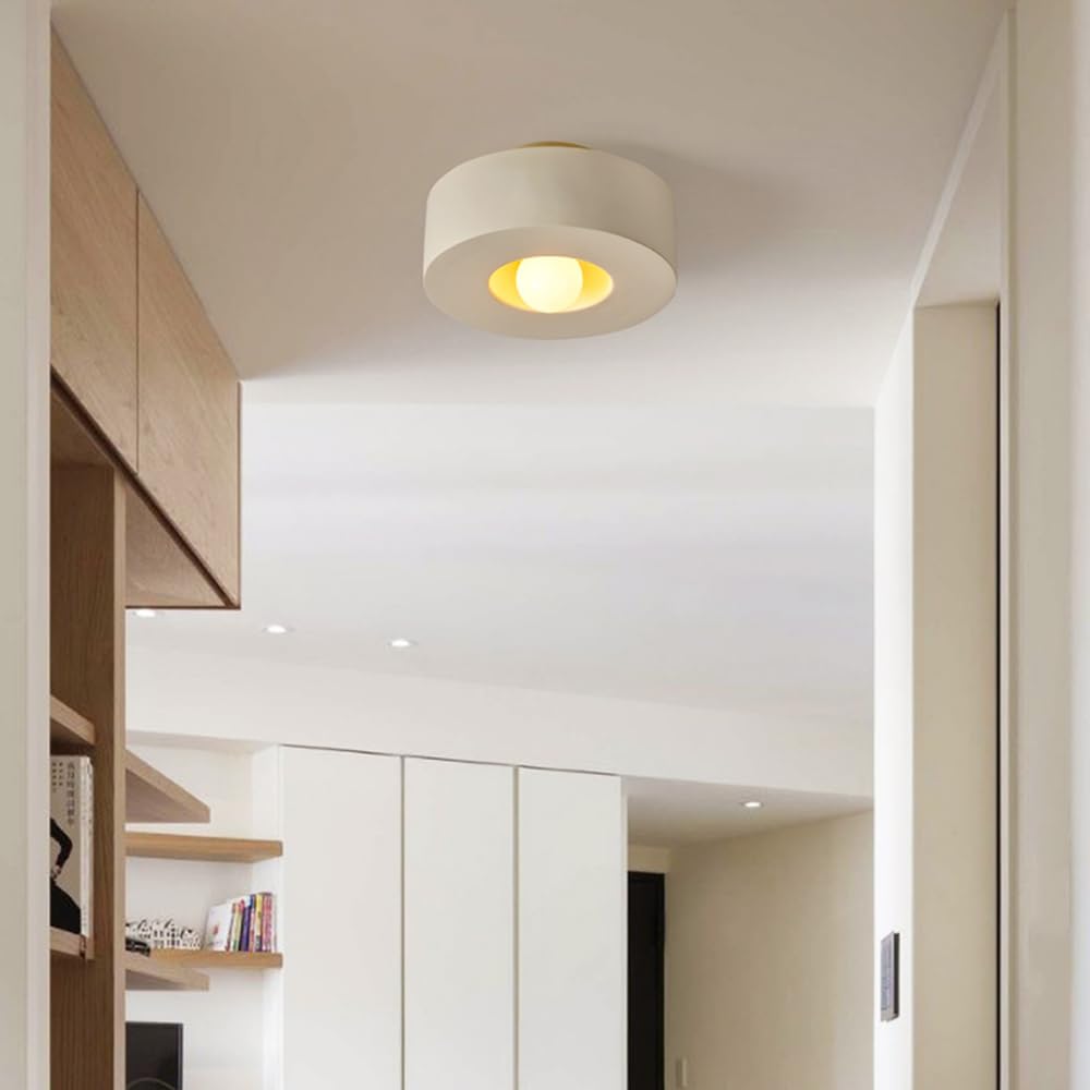 Lampa sufitowa do przedpokoju, balkonu, mała prosta, lampa sufitowa do salonu, wbudowana pojedyncza głowica E26, lampa korytarzowa przy wejściu do kwatery prywatnej