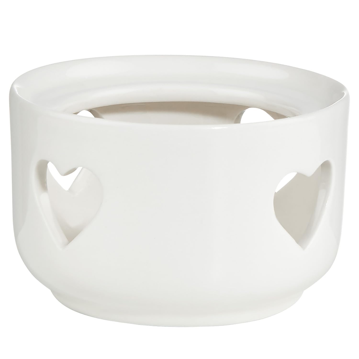 BUTLERS Schokofondue Tasse für Teelicht 250ml Herzen Schokoladenfondue 2 Personen Fondue-Set Porzellan Teelichthalter -HOT CHOC- Fondue Tasse zum Schokolade Schmelzen Weihnachten Mini Schokobrunnen