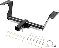 Vista 1 de Auto Dynasty Receptor y pasador de remolque trasero de 2 pulgadas de clase 3 compatible con Subaru Forester 2019-2023, recubrimiento en polvo negro