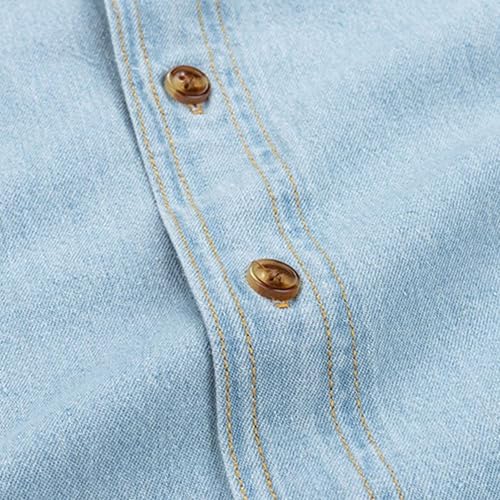 Chaqueta vaquera casual liviana para hombre talla XX-Large miniatura 5