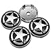 NCUIXZH 4 Pezzi 56 / 60mm Segno Pentagramma Auto Ruota Centro mozzo Tappo Auto Rim refit Distintivo Adesivo Emblema Creativo, per BMW Audi VW Ford KIA Jeep